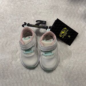 Size 3 Blue and Cream Infant Sneakers